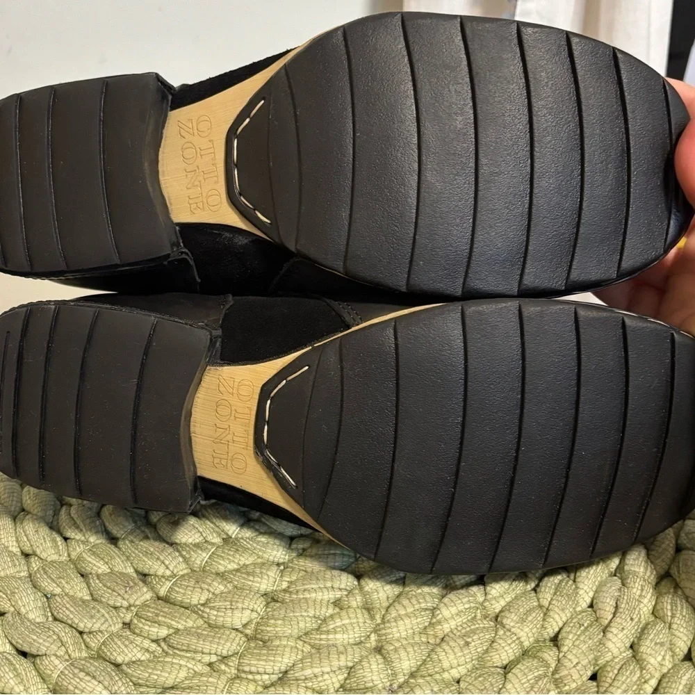 NEW OSSTONE Otto Moto Black Leather/Suede Chukka Retro Boots